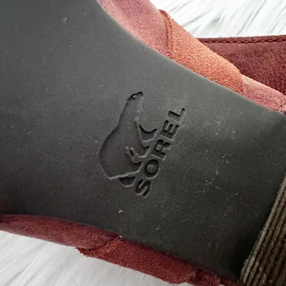 SOREL | Addington Lace Up Sandal Rustic Orange/Brown Block Heel | Size 8 - Picture 10 of 11